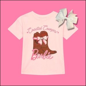 Toddler 3T • Barbie • Short Sleeve TShirt • Matching White Hair Bow